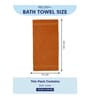 Brown 100% Cotton 380 Gsm Bath Towel