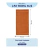 Brown 100% Cotton 380 Gsm Car Towel