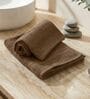 Brown 100% Cotton 380 Gsm Hand Towel 2 Pc