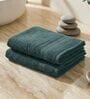 Brown 100% Cotton 380 Gsm Hand Towel 2 Pc