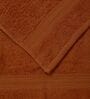 Brown 100% Cotton 380 Gsm Hand Towel 2 Pc