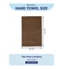 Brown 100% Cotton 380 Gsm Hand Towel 2 Pc