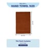 Brown 100% Cotton 380 Gsm Hand Towel 2 Pc