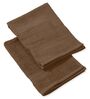 Brown 100% Cotton 380 Gsm Hand Towel 2 Pc