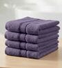 Brown 100% Cotton 400 Gsm Face Towel 4 Pc