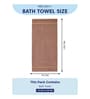 Brown 100% Cotton 600 Gsm Bath Towel