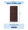 Brown 100% Cotton 600 Gsm Bath Towel