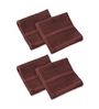 Brown 100% Cotton 600 Gsm Face Towel 4 Pc