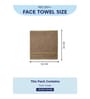 Brown 100% Cotton 600 Gsm Face Towel 4 Pc