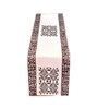 Golnaz (72x13) Brown & White Cotton Table Runner