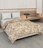 Brown 100% COTTON Solid 105 GSM King Bed Comforter