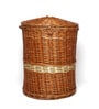 Brown 100% Wicker 13x13 Inches Laundry Basket
