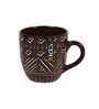 Brown 200 ml Ceramic 6 Pcs Tea Cup