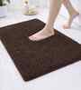 Brown Microfiber 40x60 cm Anti-Skid Bathroom Mat