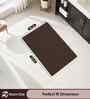 Brown Microfiber 40x60 cm Anti-Skid Bathroom Mat