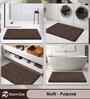 Brown Microfiber 40x60 cm Anti-Skid Bathroom Mat