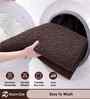 Brown Microfiber 40x60 cm Anti-Skid Bathroom Mat