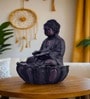 Brown 2ft Lotus Buddha Water Fountain