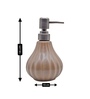 Brown 300 ml Ceramic Liquid Soap Dispenser