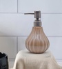 Brown 300 ml Ceramic Liquid Soap Dispenser