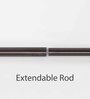 Brown Iron Curtain Rod (36 -66 Inches) With Bracket