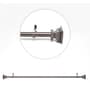 Brown Iron Set Of 2 Curtain Rods (36-66 Inches) With Bracket
