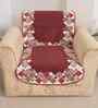 Brown 5 Seater Geometric 10Pcs Sofa Covers