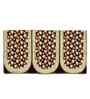 Brown 5 Seater Polka Dot 10Pcs Sofa Covers