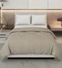 Brown 50% COTTON, 50% POLYESTER Solid 90 GSM King Bed Comforter