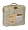 Brown 50% COTTON, 50% POLYESTER Solid 90 GSM King Bed Comforter