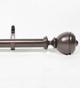Brown Iron Curtain Rod (52-144 Inches) With Bracket