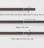 Brown Iron Curtain Rod (52-144 Inch) With Bracket