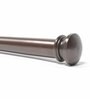 Brown Iron Curtain Rod (52-144 Inches) With Brackets