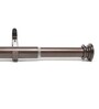 Brown Iron Curtain Rod (52-144 Inches) With Brackets