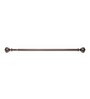 Brown Iron Curtain Rod (52-144 Inches) With Bracket