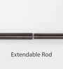 Brown Iron Curtain Rod (52-144 Inch) With Bracket