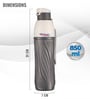 Brown 850ml Pure Insulated Plastic Leak Proof  Water Bottle