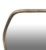 Brown Abstract Metal Wall Hanging Mirror