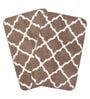 Soft Anti Slip Microfiber Bathmat Set of 2Pc