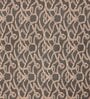 Brown Abstract 220 TC Cotton Blend Fitted Single Sized Bedsheet With 1 Pillow Cover