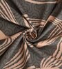 Brown Abstract 220 TC Cotton Blend Fitted Single Sized Bedsheet With 1 Pillow Cover