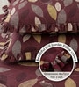 Brown Abstract 260 Tc Polycotton Double Fitted Bedsheet With 2 Pillow Covers