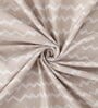 Brown Stripes 300 TC Cotton Blend Double King Sized Bedsheet With 2 Pillow Covers