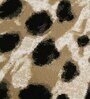 Brown Abstract Blended Linen 5 ft x 7 ft Machine Made Carpet
