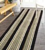 Brown Polyester 24 x 60 Inches Machine Made Floor Runner