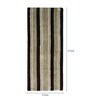 Brown Polyester 24 x 60 Inches Machine Made Floor Runner