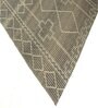 Brown Abstract Polyester 5 x 8 Feet Hand Woven Carpet
