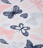 Pink Abstract Polyester 5ft Semisheer Eyelet (Set Of 2)
