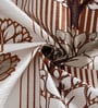 Brown Abstract Polyester 5ft Semisheer Eyelet (Set Of 2)