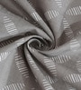 Grey Abstract Polyester 5ft Semisheer Eyelet (Set Of 2)
